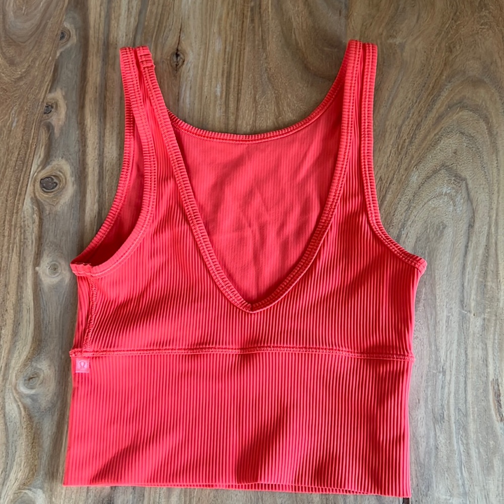 Athletic Tank top double sided coral color